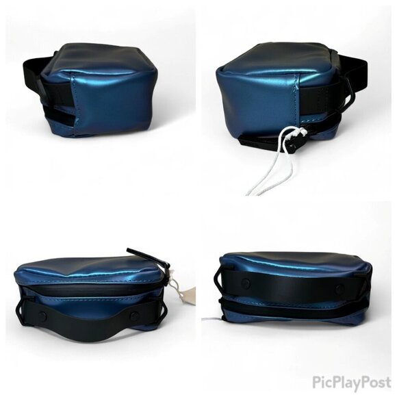 RAINS Box Bag Micro W3 Crossbody - Laser Blue NWT, Unisex - Picture 14 of 15